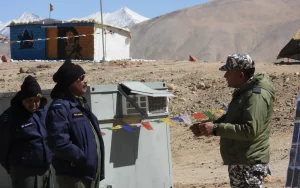 Air Marshal Mishra Interacting