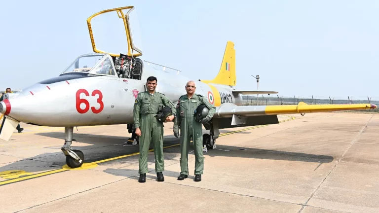 Air Marshal Shrinivas with HAL Kiran