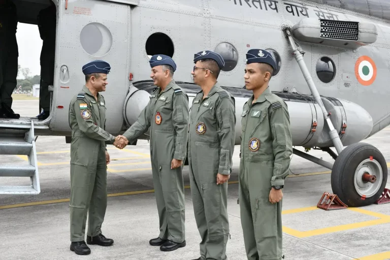 Air Vice Marshal Sanjeev Vashishth Shaking Hands