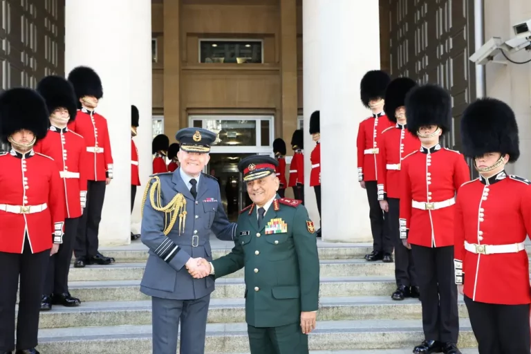Air Chief Marshal Sir Richard Knighton and CDS General Anil Chauhan