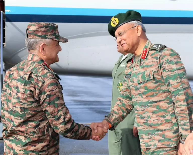 General Anil Chauhan Shaking Hands