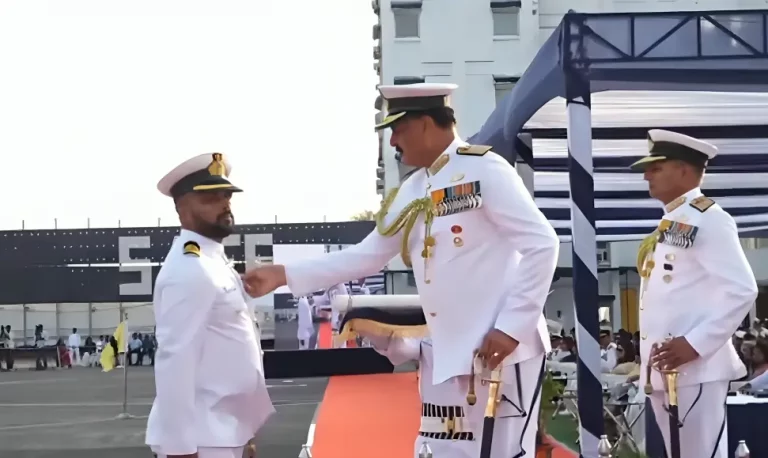 Captain Saurabh Kumar Being Commended