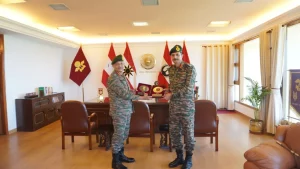 Lt Gen Devendra Sharma and Lt Gen Pushpendra Singh