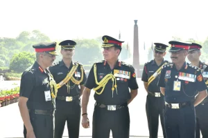 Lt Gen Dhiraj Seth and Other Officers