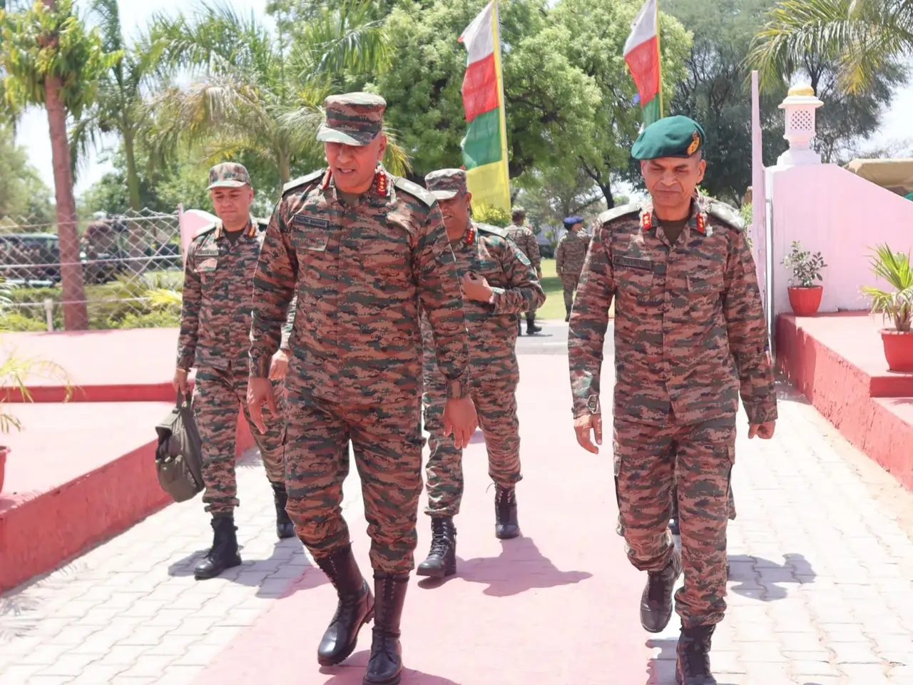 Lt Gen Pratik Sharma with Officers