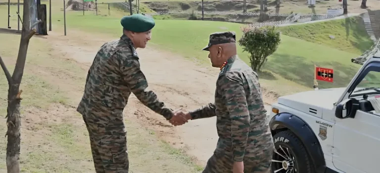Lt Gen Sharma Shaking Hands