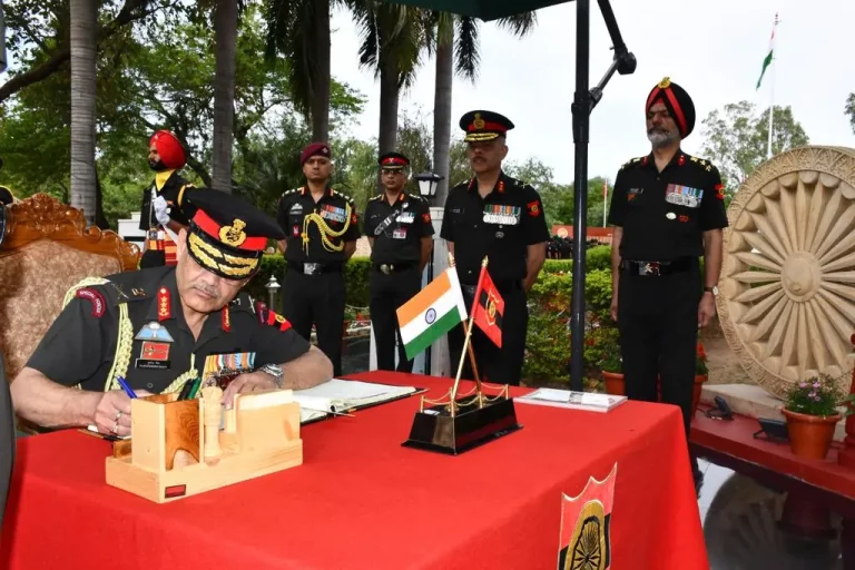 Lt Gen Pushpendra Singh and Other Officers