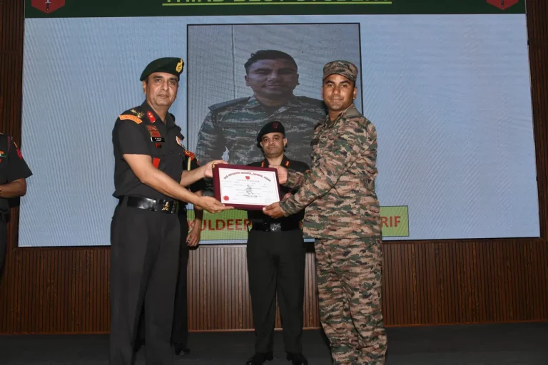 Officer Getting Award