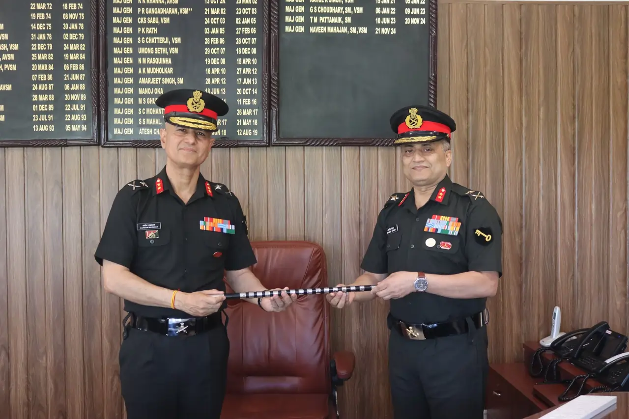 Maj Gen Gunjan Taking Over the Baton
