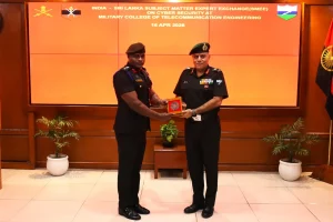 Officer Giving Memento