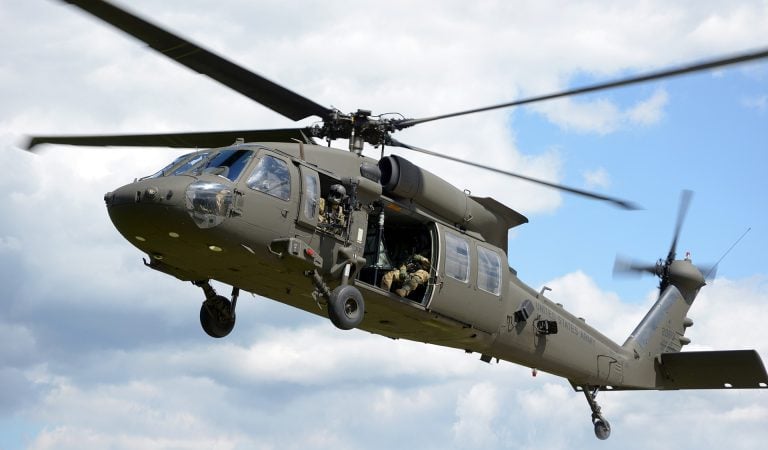 Raytheon Tests New AI 'Eye' on UH-60 Black Hawk in Zero-Light Conditions