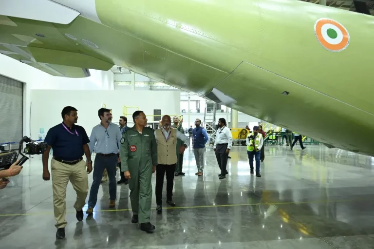 Air Marshal Awadhesh Kumar Bharti Reviewing