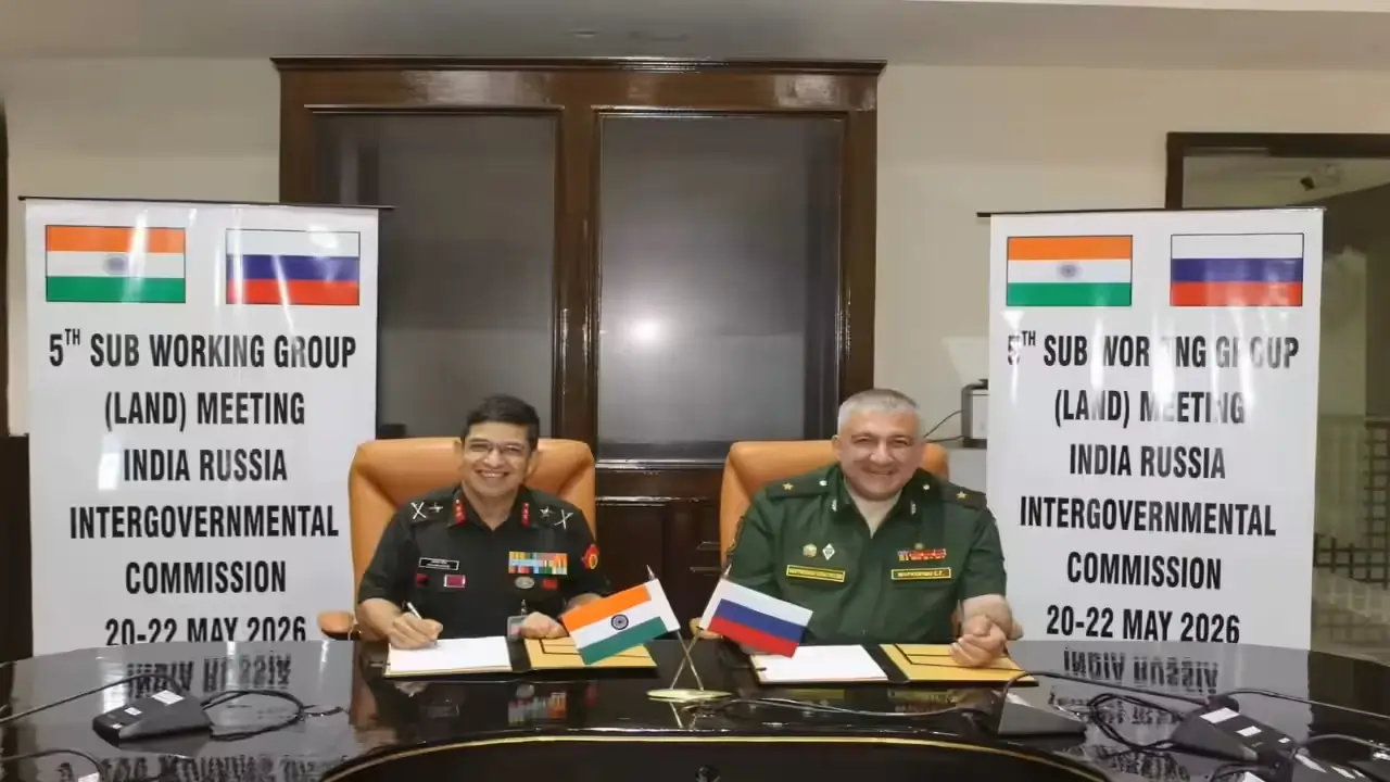 Indian and Russian Officers