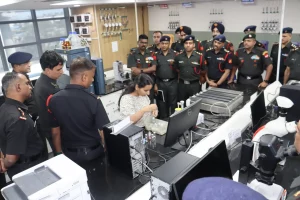 Officers Reviewing