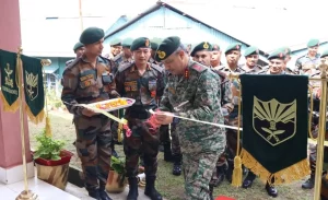 Lt Gen Lakhera Cutting Ribbon