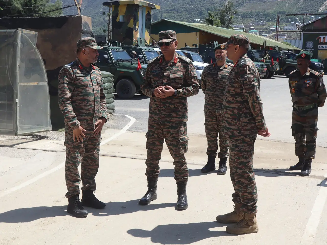 Lt Gen PK Mishra Reviewing 1