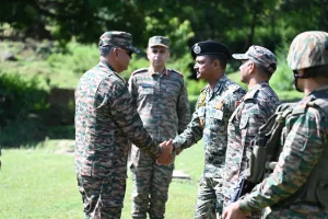 Lt Gen PK Mishra Shaking Hands 1