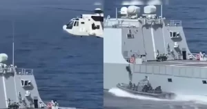 Indian Vessel Being Helped