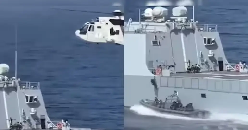 Indian Vessel Being Helped