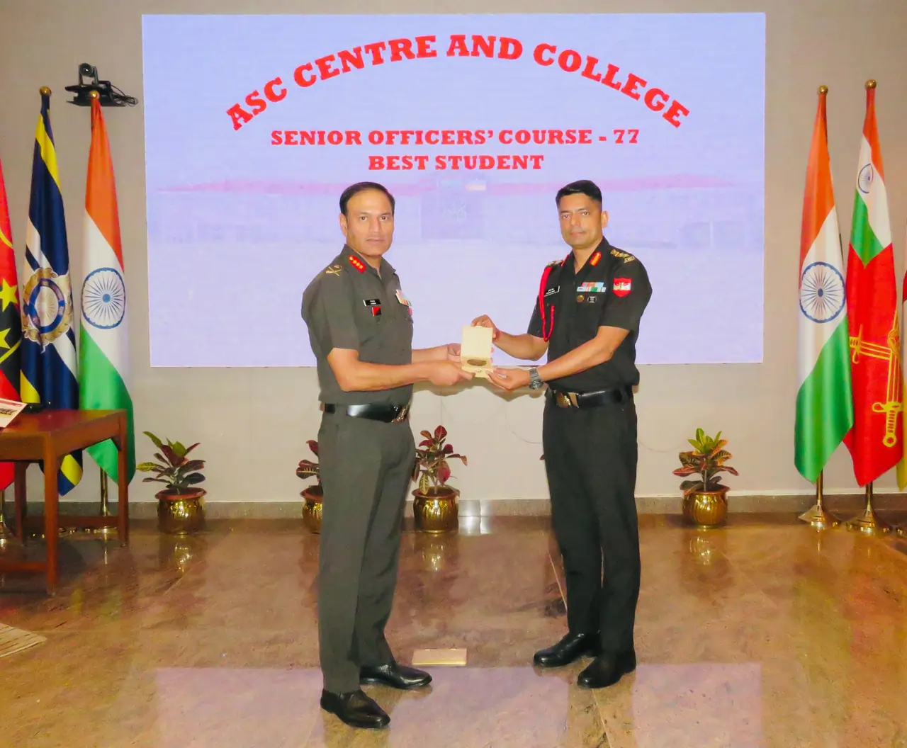 Col Pradeep Singh Getting Award