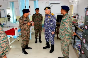Surg V Adm Vivek Hande with Other Officers