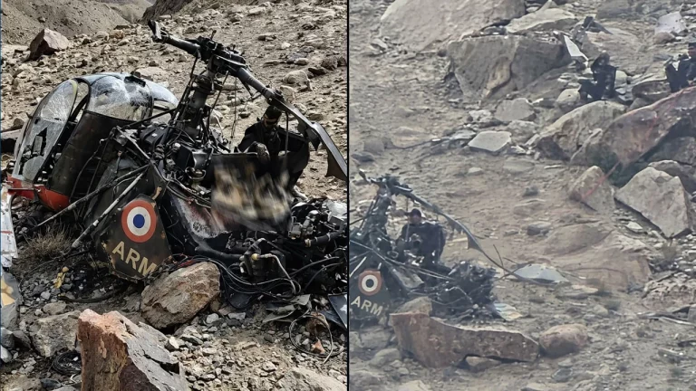Major General Among Three Injured After Army Cheetah Helicopter Crashes in Ladakh