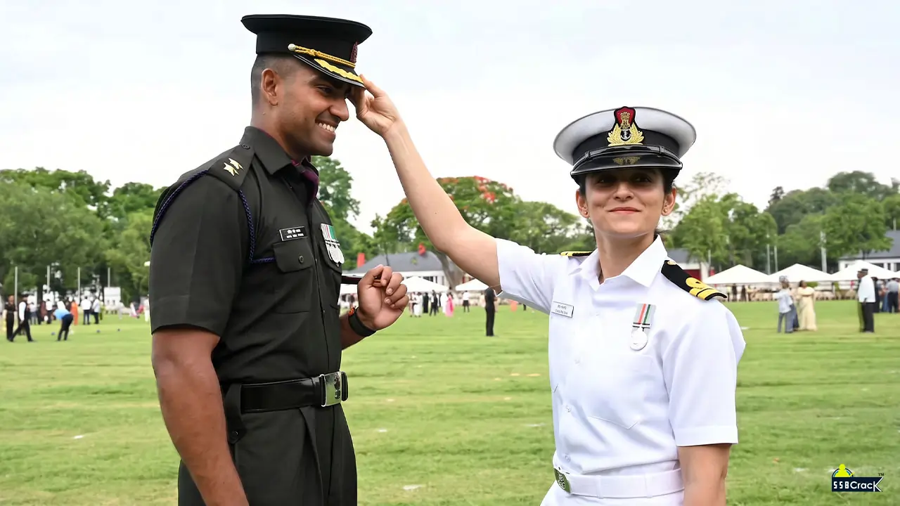 Navy Officer Wife Watches With Pride as Husband Becomes an Indian Army Officer
