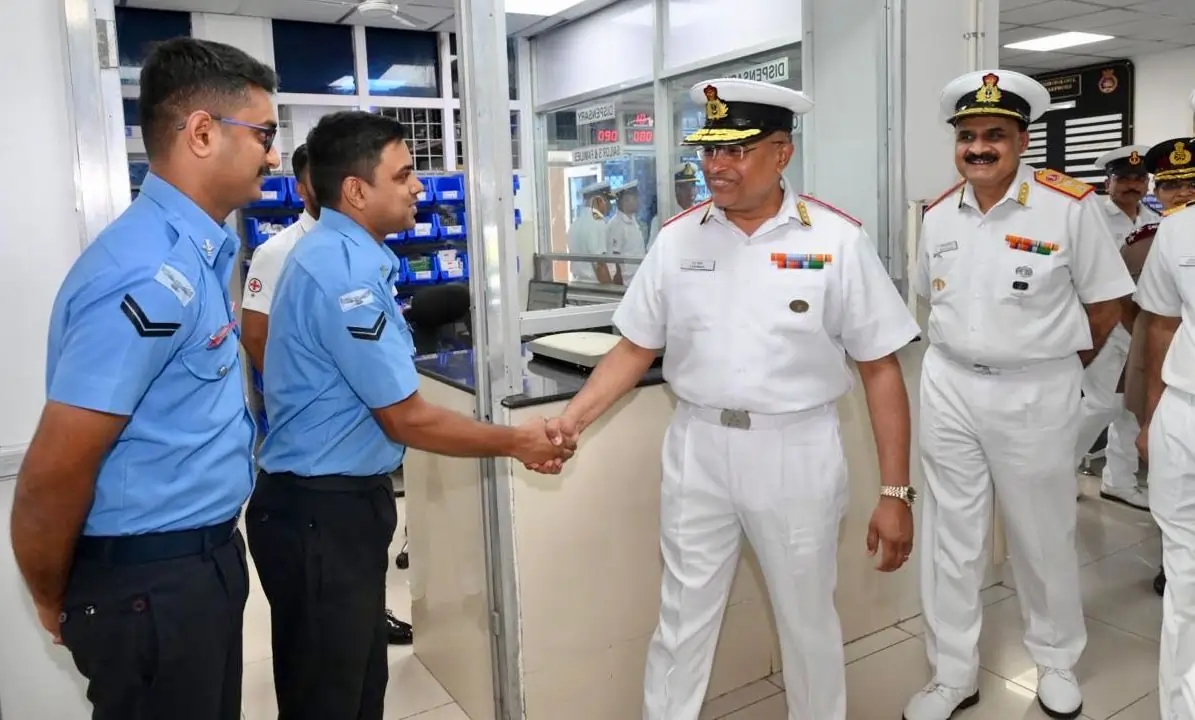 Surg VAdm Shankar Shaking Hands