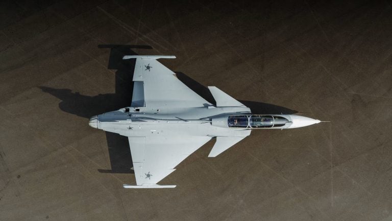 First Gripen F Fighter Unveiled with Twin-Seat Design for Advanced Pilot Training