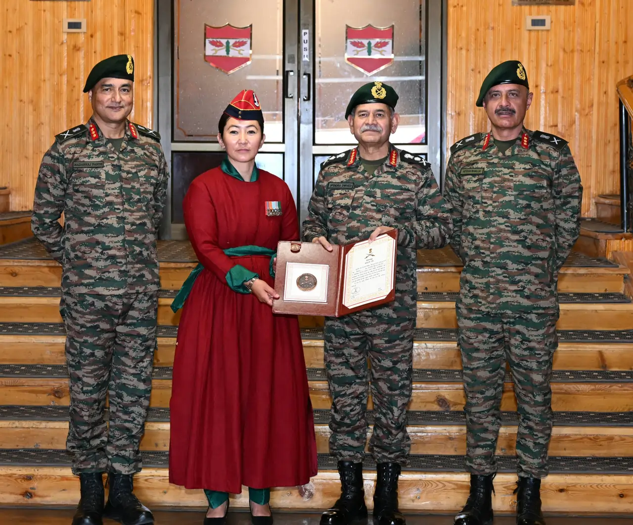 General Upendra Dwivedi Honours Five Ladakh Veterans with Veteran Achievers Award