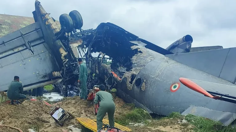 Indian Air Force AN-32 Transport Aircraft Crash-Lands at Jorhat Air Force Station