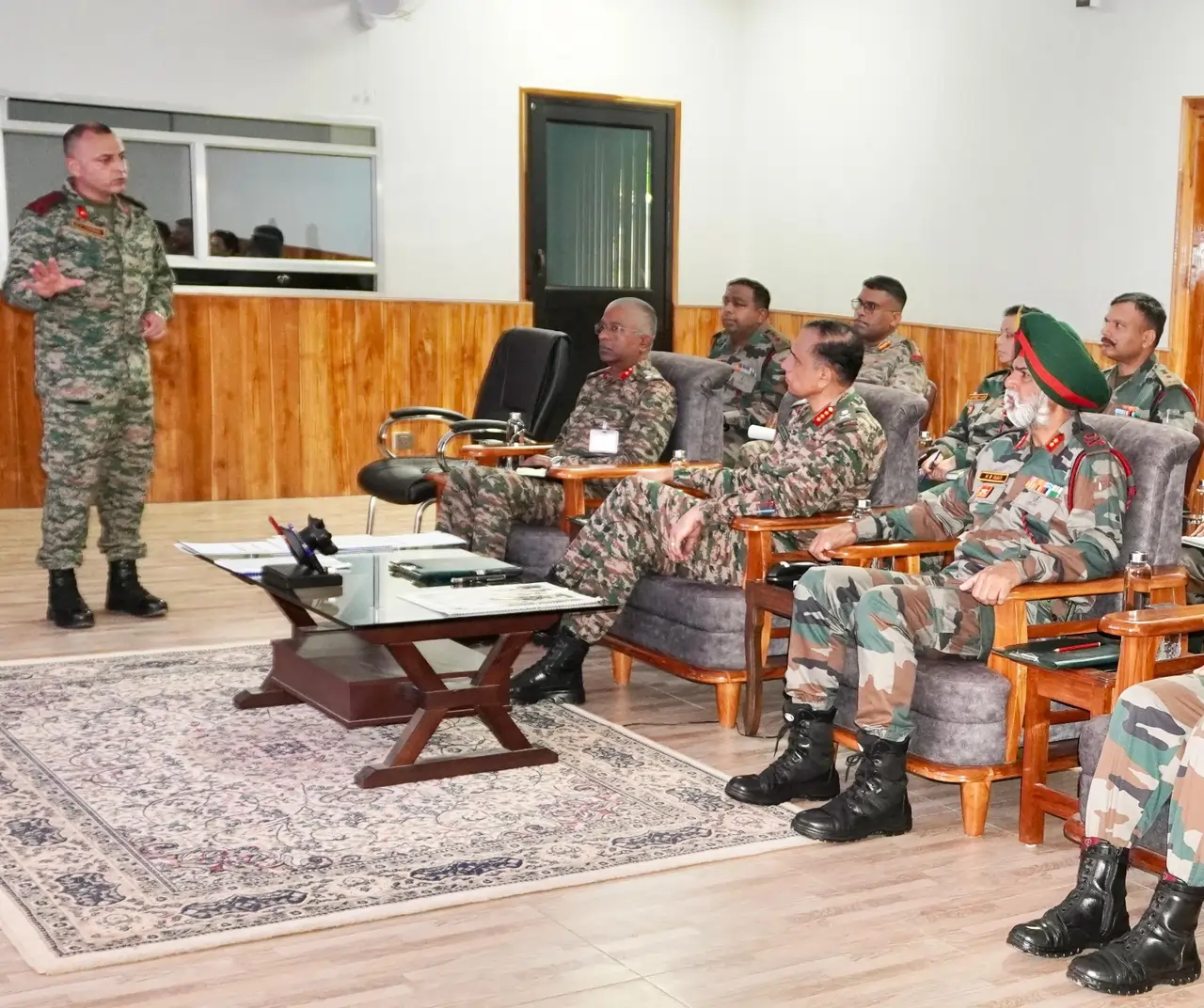 Officers Reviewing
