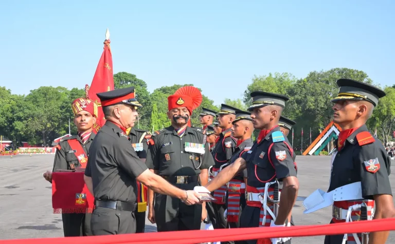 Major General Sachin Malik Shaking Hands
