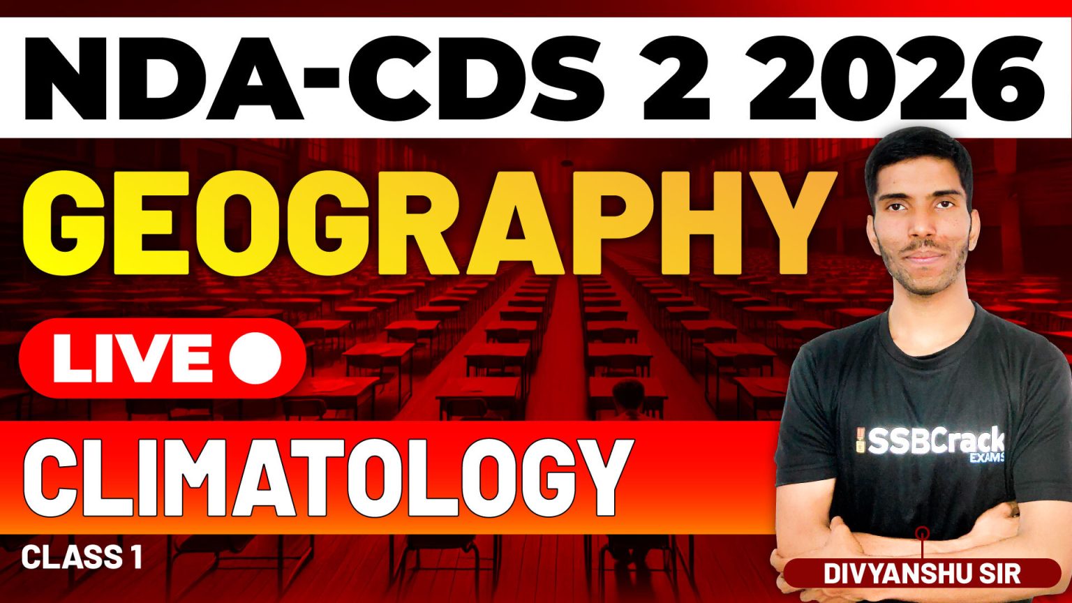 NDA & CDS 2 2026 Exam GK - Geography - Climatology - Class 1