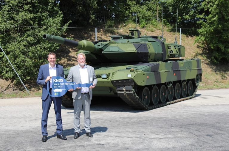 Sweden Receives First Modernized Stridsvagn 123A Main Battle Tank from KNDS