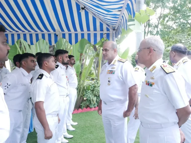 Vice Admiral Sanjay Bhalla Interacting with Others
