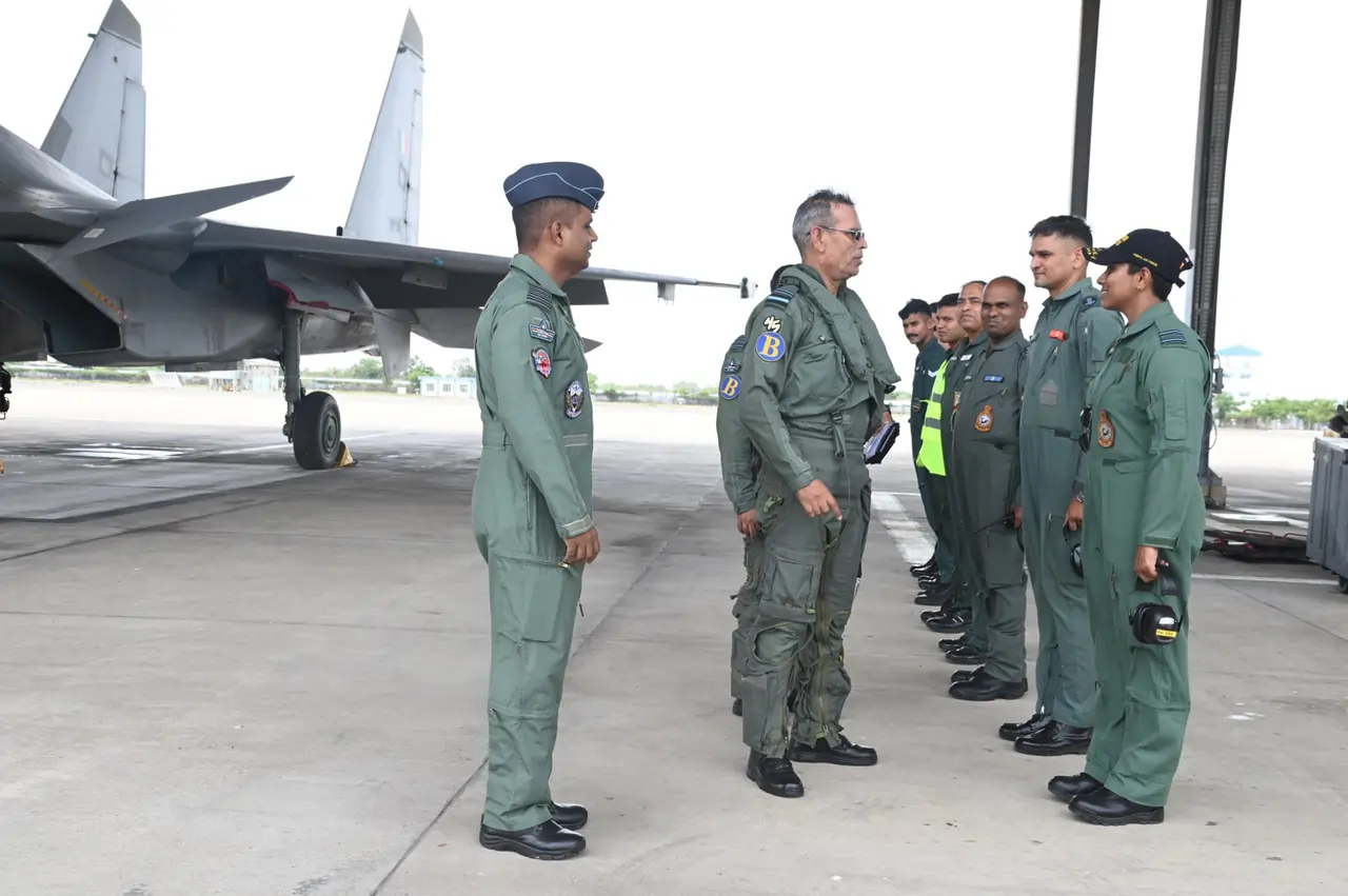 Air Marshal Jasvir Singh Mann in G Suit