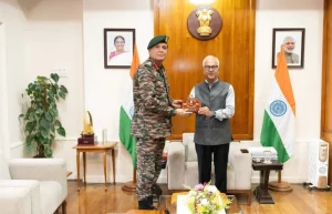 Gen Dhiraj Seth with Ajay Kumar Bhalla