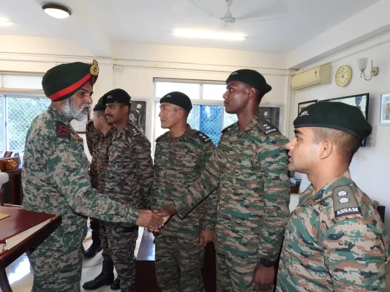 Young Officers of the Assam Regiment Visit Kohima Garrison for Assam Rifles Orientation
