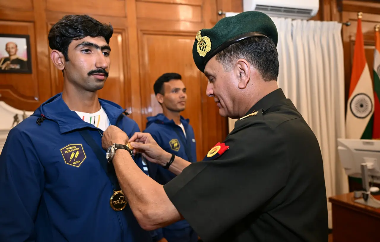 General Dhiraj Seth Commending
