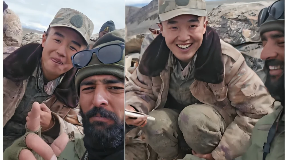 Indian and Chinese Soldiers