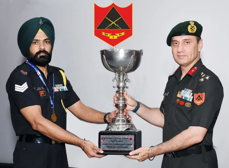 Havildar Maninder Singh of Sikh Regiment Named Best Student at Junior Leaders Academy Leadership Course
