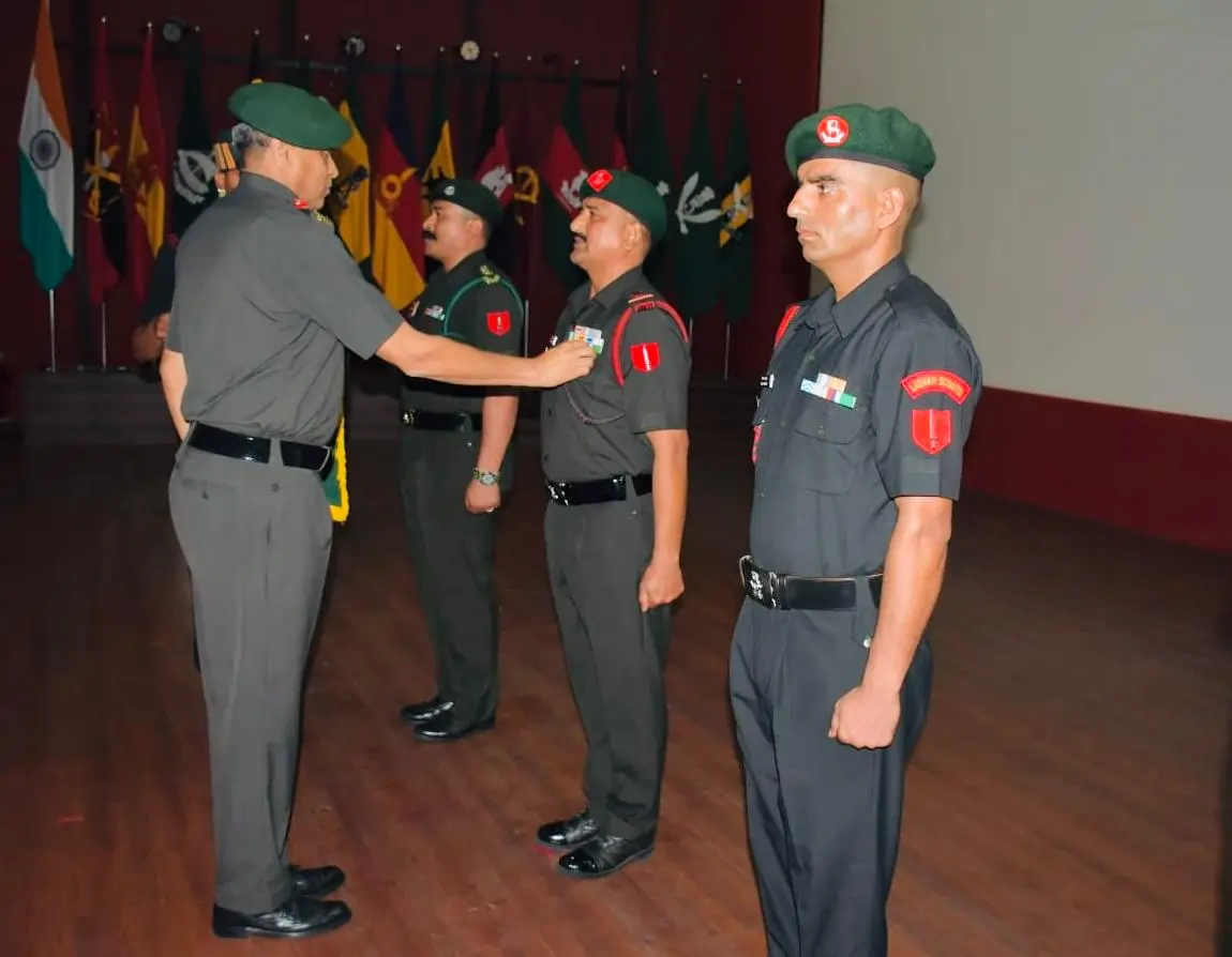 Lt Gen Anindya Sengupta Commending