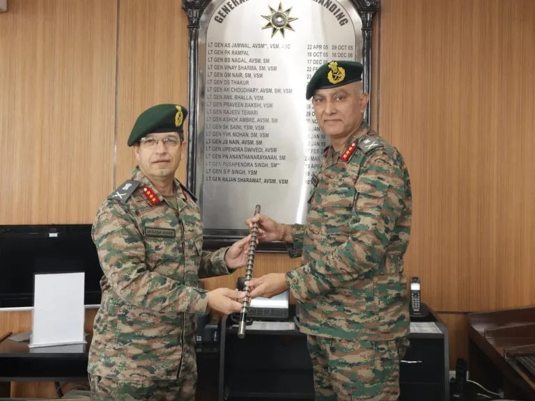 Lt Gen Rajan Sharawat Passing Over the Baton