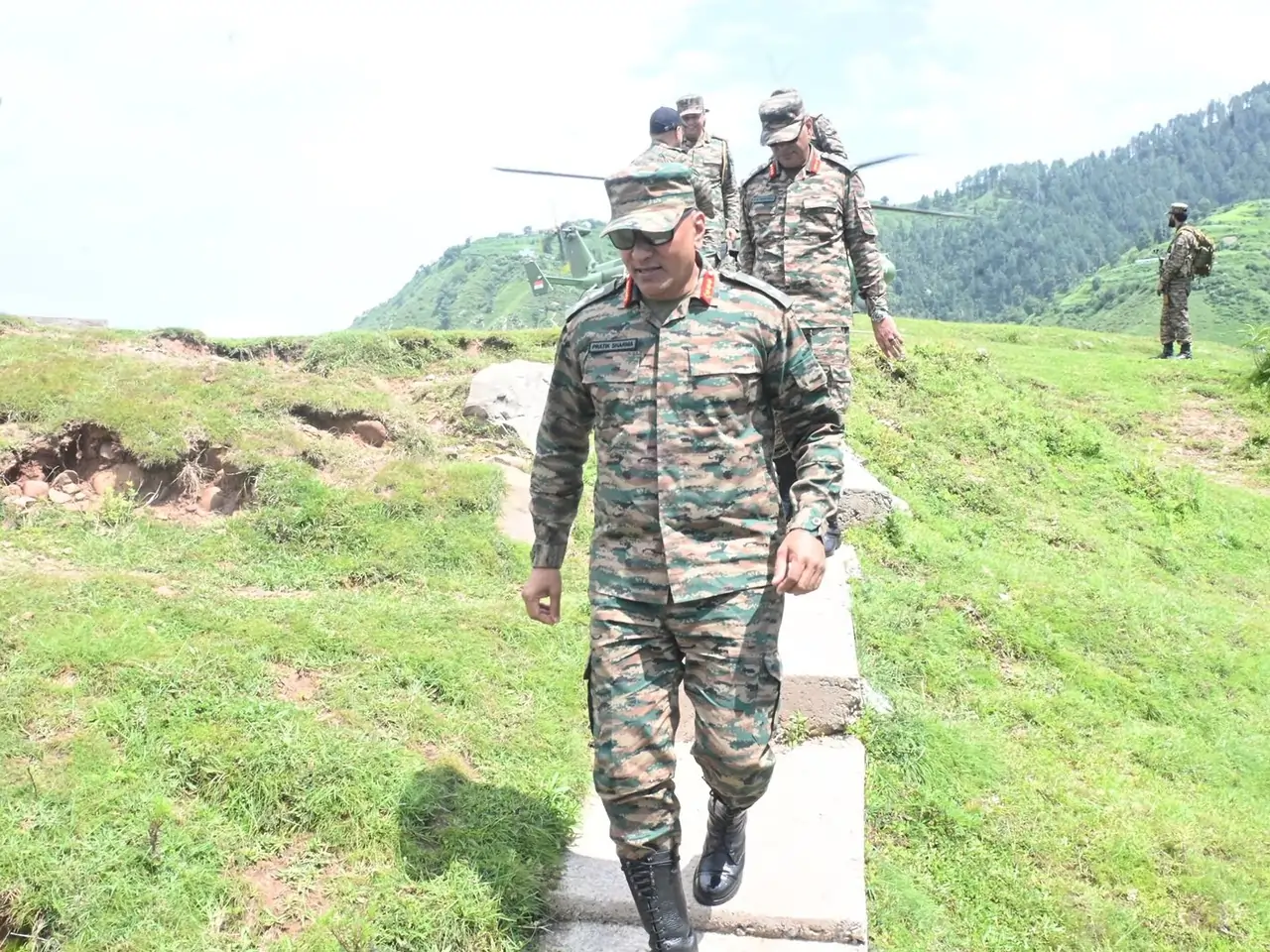 Lt Gen Pratik Sharma Walking