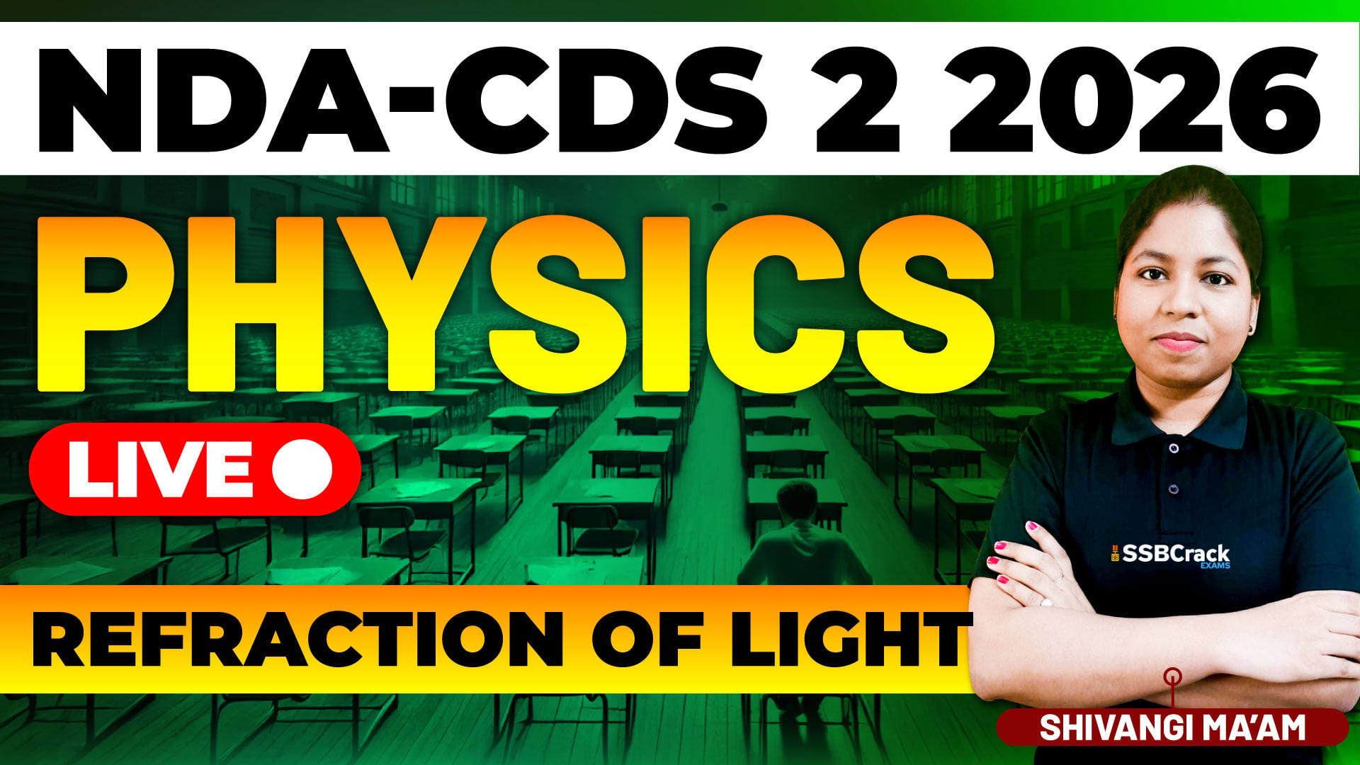 NDA CDS 2 2026 Physics Refraction Of Light