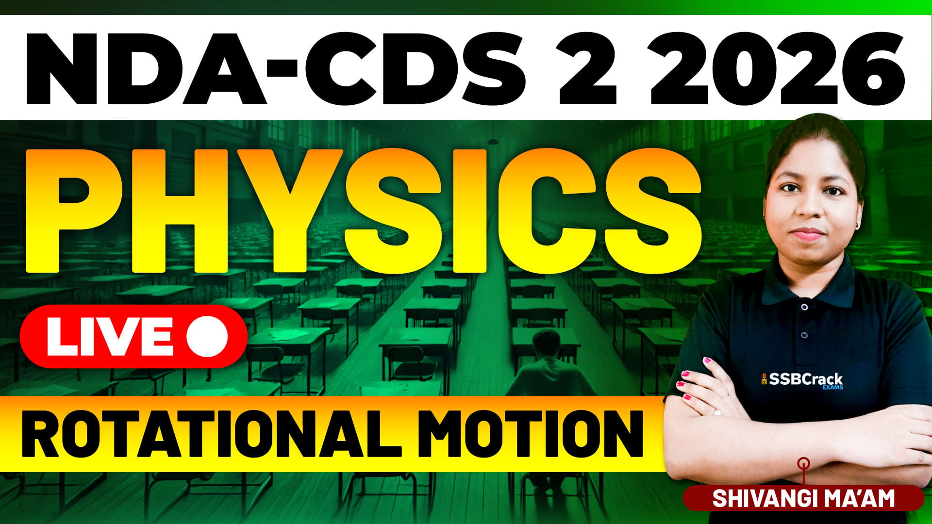 NDA CDS 2 2026 Physics Rotational Motion
