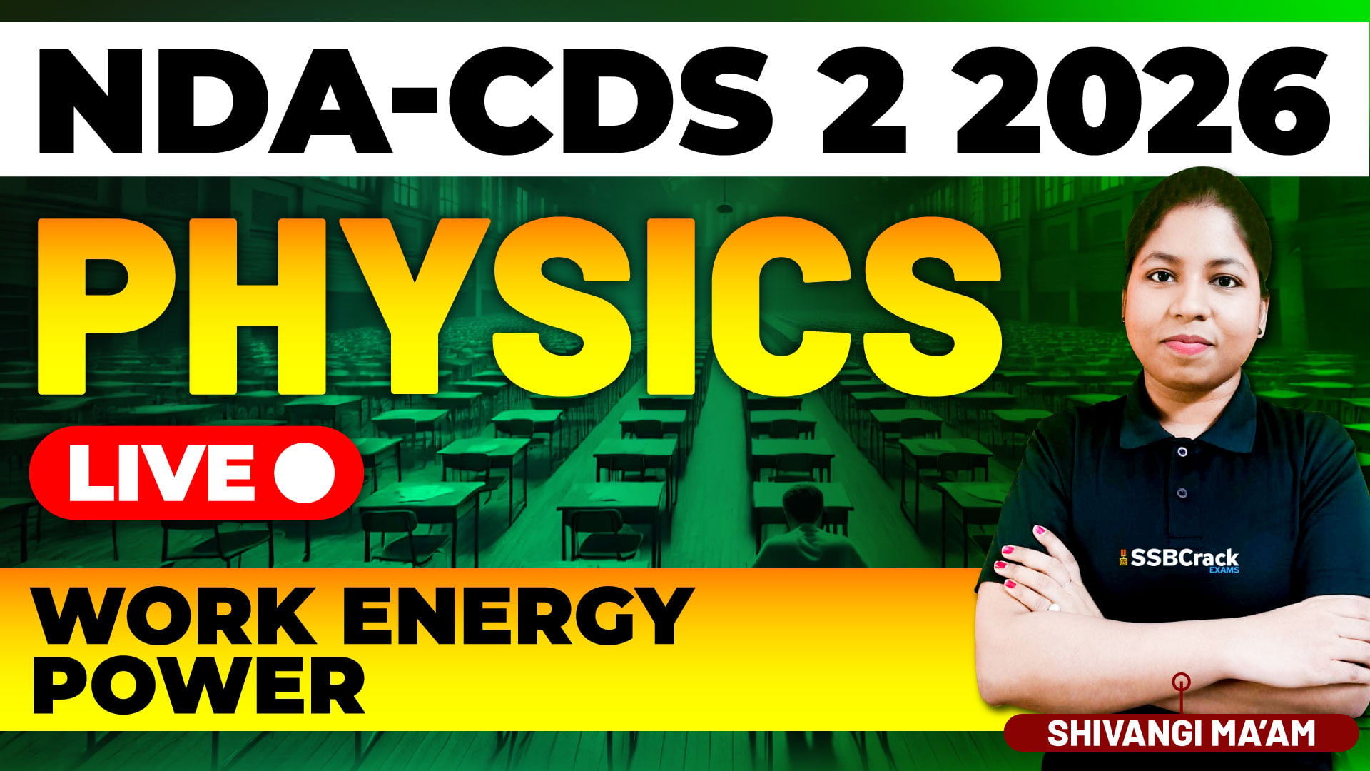NDA CDS 2 2026 Physics Work Energy Power