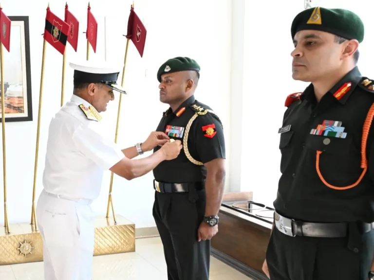 Admiral Krishna Swaminathan Commending