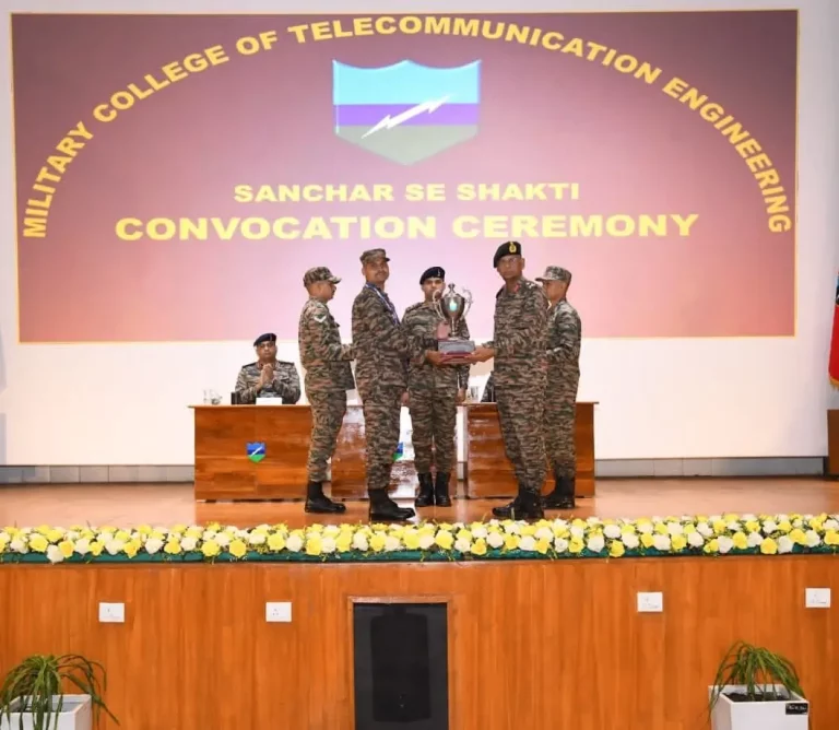 Trophy Being Given
